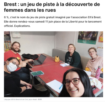 6% dans la presse ! (merci Côté Brest :) )