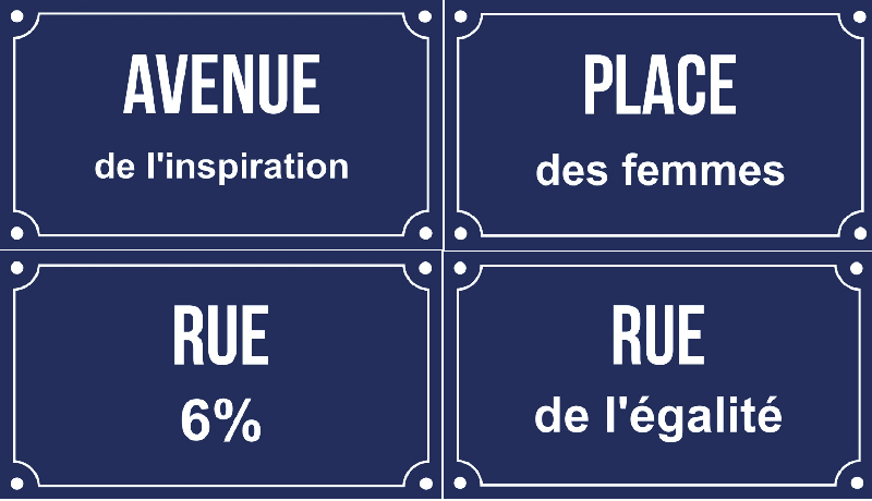 plaques de rue